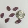 Vintage Glass Leaves in Purple - 12 Pieces - Image 3