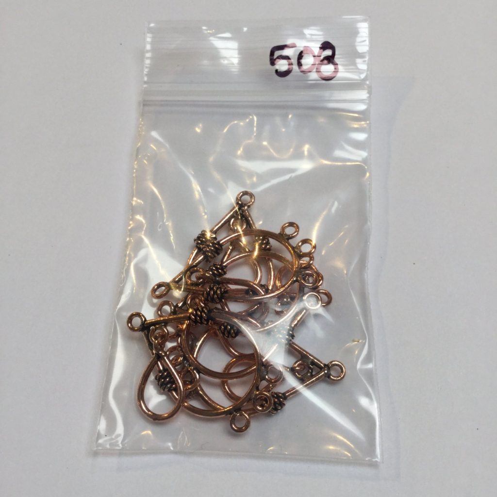 Decorative Genuine Copper Chandelier Earring Components 6 Pairs