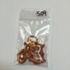 Genuine Copper Heart Toggle Clasp - 12 Sets - Image 2