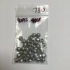 Vintage Glass Baroque Flat Pearl in Silver - 80 Pieces - Image 4