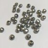 Vintage Glass Baroque Flat Pearl in Silver - 80 Pieces - Image 2