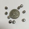 Vintage Glass Baroque Flat Pearl in Silver - 80 Pieces - Image 3