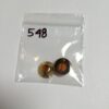 Vintage German Glass Pagoda Bead in Amber - 4 Pieces - Image 4