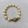OOAK Peridot, Pearl, & Crystal Bracelet - 1 piece