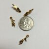 Gold Plated Pewter High Heel Charms - 8 Pieces - Image 2