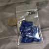 Blue Stripe diamond potato chip bead - 25 pieces - Image 2