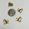 Gold Plated Pewter Pirate Flag Charms - 4 Pieces - Image 2