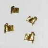 Gold Plated Pewter Pirate Flag Charms - 4 Pieces