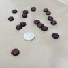 Red and black spiral glass beads - 50 pieces - Image 3
