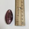 Large Oblong Foiled Glass Bead in Amethyst - 4 Pieces - Image 2