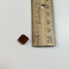 Vintage German Glass Diagonal Flat Diamond Bead in Brown - 12 Pieces - Image 3