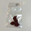 Vintage German Diamond Shaped Glass Beads in Burnt Orange - 8 Pieces - Image 4