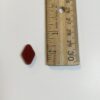 Vintage German Diamond Shaped Glass Beads in Burnt Orange - 8 Pieces - Image 3