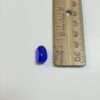 German Vintage Tri-Cut Egg Shaped Bead in Sapphire - 8 Pieces - Image 3