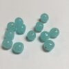 Vintage Japanese Glass Baroque Beads in Light Blue - 24 Pieces