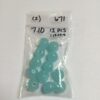 Vintage Japanese Glass Baroque Beads in Light Blue - 24 Pieces - Image 5