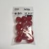 Vintage Japanese Glass Baroque Beads in Punch Pink - 12 Pieces - Image 5