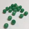Vintage Japanese Glass Rounds in Green - 46 Pieces