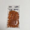 Vintage Japanese Glass Rounds in Amber - 100 Pieces - Image 2
