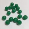 Vintage Japanese Glass Rounds in Jade Green - 35 Pieces