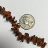 Vintage Curved Lentil Beads in Orange and Black - 88 Pieces - Image 3