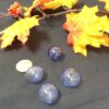 Hand blown glass orbs blue stripe - 8 pieces - Image 4