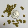 German Vintage Glass Teardrop Beads in Olive Green - 80 Pieces - Image 2