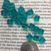 Teal Glass cube beads - 24 pieces - Image 3
