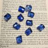 Blue Stripe diamond potato chip bead - 25 pieces - Image 4