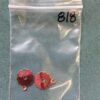 Raspberry Enamel Copper Charms - 2 Pieces - Image 2