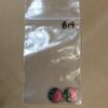 Green & Raspberry Enamel Copper Charms - 4 Pieces - Image 4