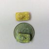 Glass Egyptian two hole beads - 4 pieces - Image 3