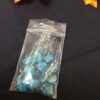 Blue / Brown Striped Glass coin bead - 36 pieces - Image 3