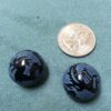 Etched Black Agate Dragon beads - 2 pieces - Image 4