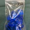 Blue Glass Tri-edge beads - 14 pieces - Image 2