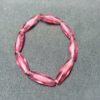 Vintage Pink Porphyr beads - 8 pieces