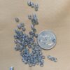 Translucent Gray rounded glass cubes - 88 pieces - Image 3