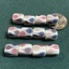 Purple & Pink Long Cube Gumdrop beads - 24 pieces - Image 4