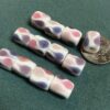 Purple & Pink Long Cube Gumdrop beads - 24 pieces - Image 5