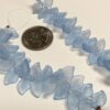 Vintage Glass Leaf Beads in Frosty Periwinkle - 54 Pieces - Image 3