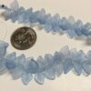 Vintage Glass Leaf Beads in Frosty Periwinkle - 54 Pieces - Image 2