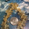 Vintage Glass Leaf Beads in transparent Apricot - 54 Pieces