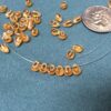Honey German Vintage Glass Teardrops - 40 Pieces