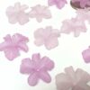 Violet Lexan Orchid Beads - 28 Pieces