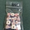Purple & Pink Long Cube Gumdrop beads - 24 pieces - Image 3