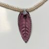 Vintage Amethyst Glass Leaf - 2 pieces - Image 3
