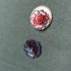 German Vintage Glass Center Drill Flower Beads - 5 pieces - Image 2