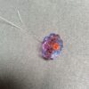German Vintage Glass Center Drill Flower Beads - 5 pieces - Image 3