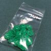 Vintage Plastic Flowers in Fluorescent Green - 24 Pieces - Image 3