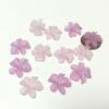 Violet Lexan Orchid Beads - 28 Pieces - Image 3